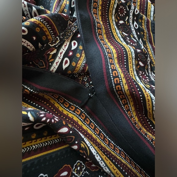 A.L.C Woman's Vicky 100% Silk Boho Asymmetrical Long Sleeve Mini Dress, Size 0 - Picture 9 of 9